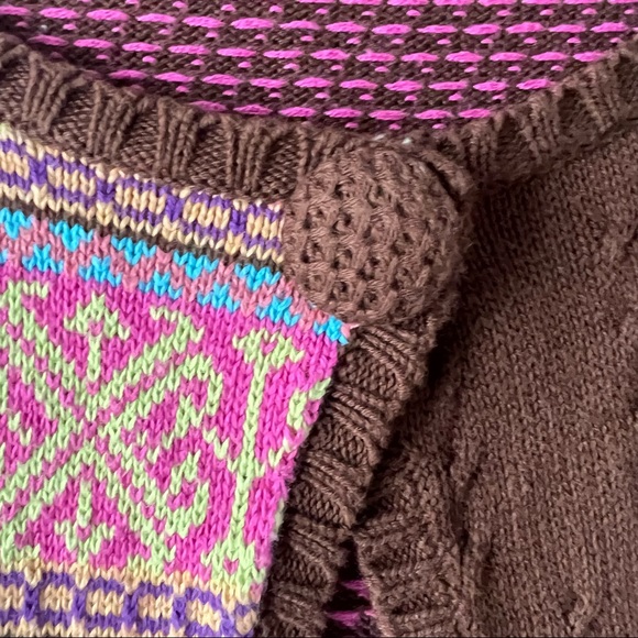 Hanna Andersson Single Button Fair Isle Cardigan | M Ladies - Picture 9 of 11